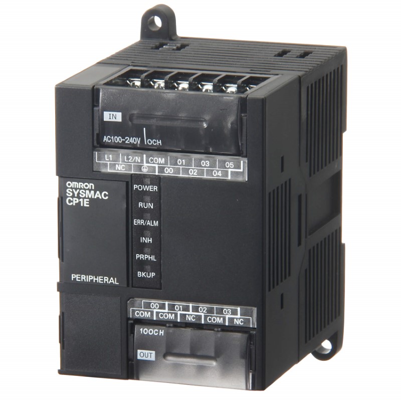 Omron CP1E-E10DR-A CP1E Serisi Kompakt PLC (10 I/O, Röle, 100-240VAC)