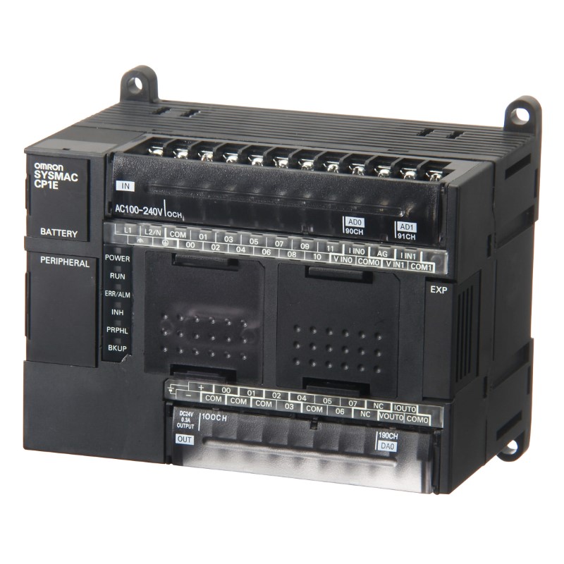 Omron CP1E-NA20DT-D CP1E Serisi Kompakt PLC (20 I/O, Transistör, 24VDC)