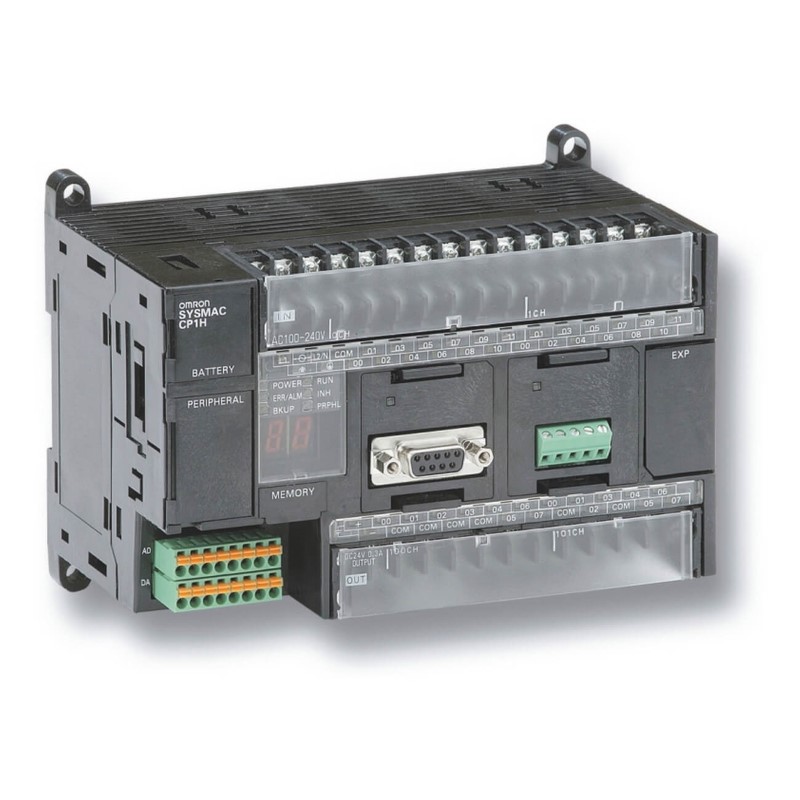 Omron CP1H-X40DR-A CP1H Serisi Kompakt PLC (40 I/O, Röle, 100-240VAC)