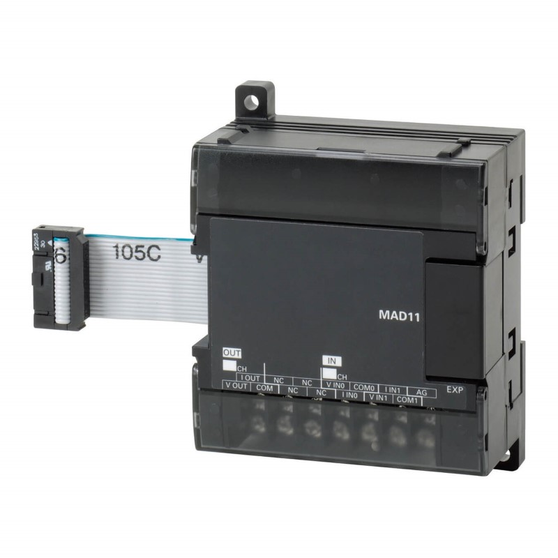 Omron CP1W-MAD11 — Analog karışık giriş/çıkış ünitesi (CP1W Genişletme)