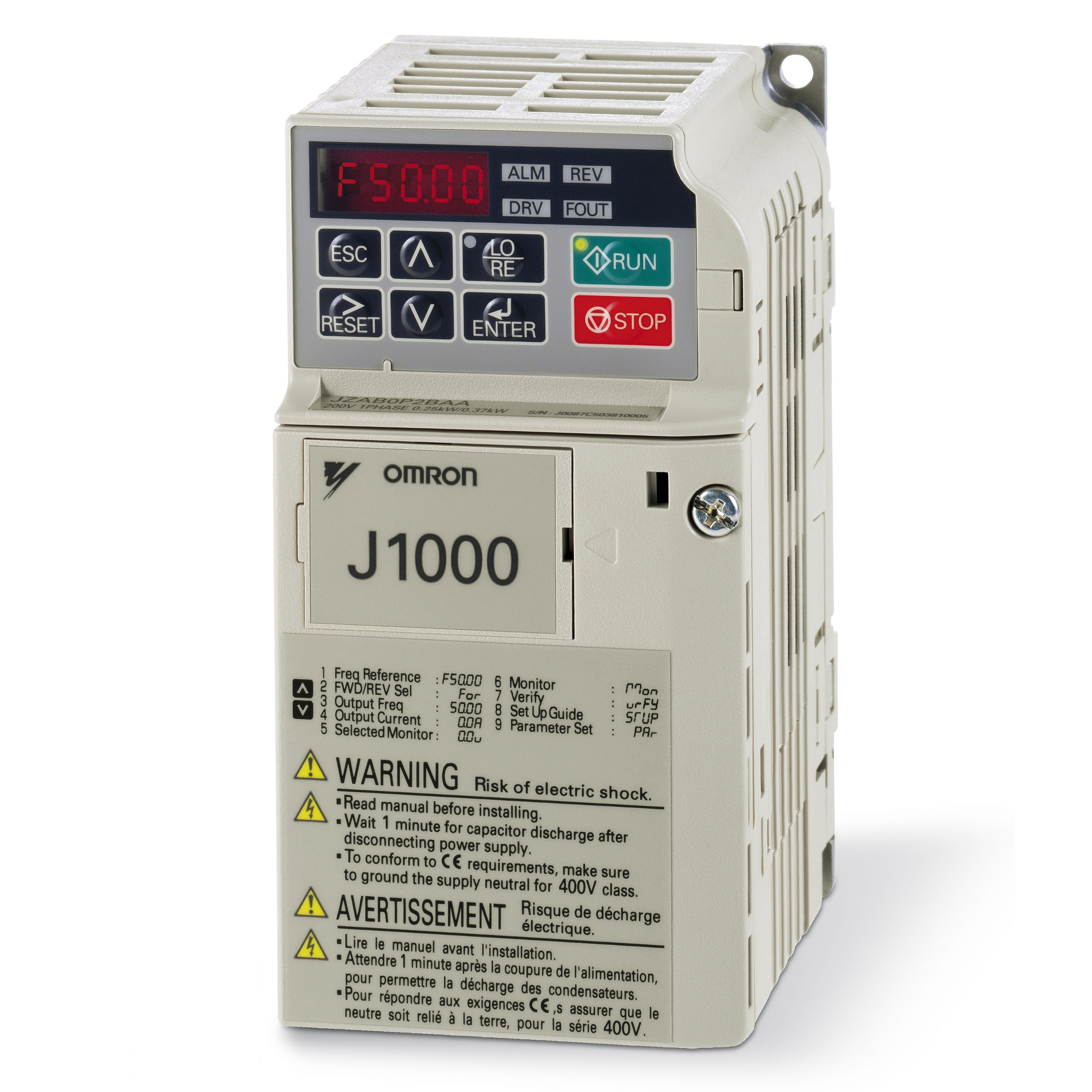 Omron JZAB0P1BAA — J1000 Frekans İnvertör (VFD)