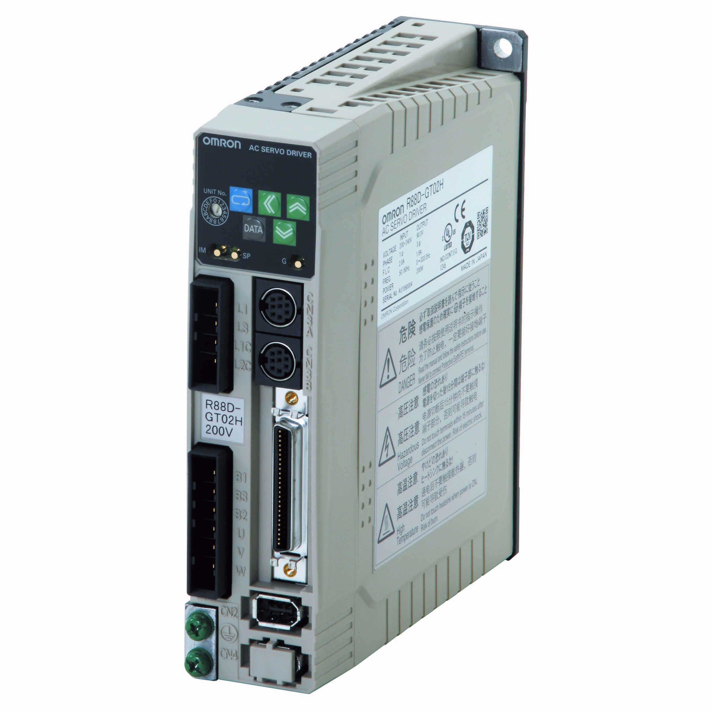 Omron R88D-GP08H — G Serisi Servo Sürücü (Analog / Puls (pozisyon-hız-tork))